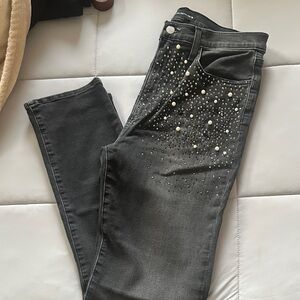 Joe's Jeans Black Embellished Skinny Jeans